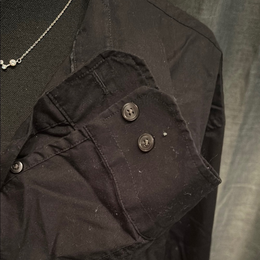 Banana Republic Black Casual Button Down Shirt - Picture 4 of 5